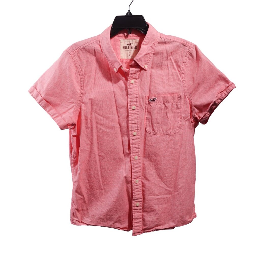 Hollister Co. XL Short Sleeve Salmon Shirt